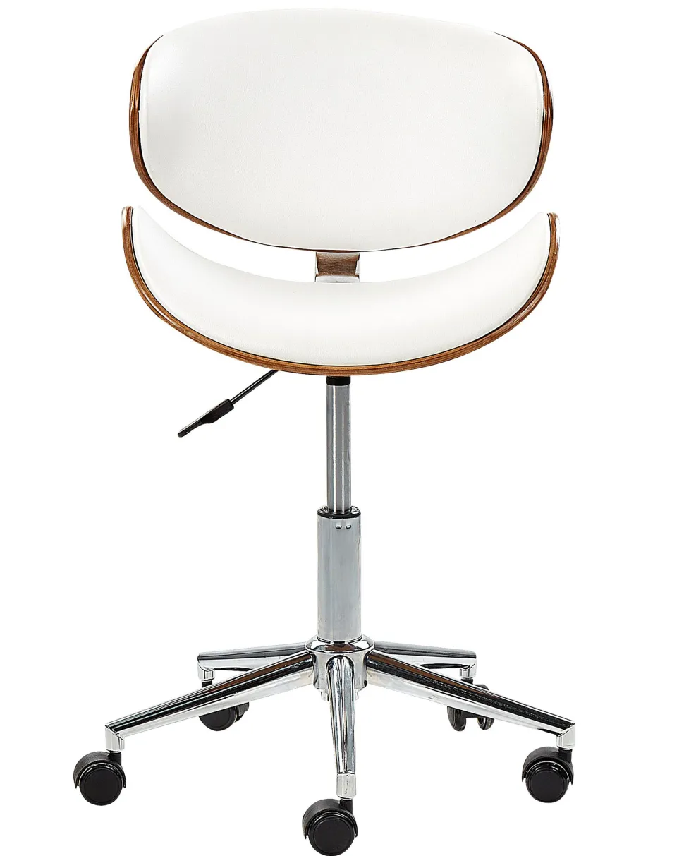 Cadeira De Escritorio Sem Bracos Branco Rotterdam