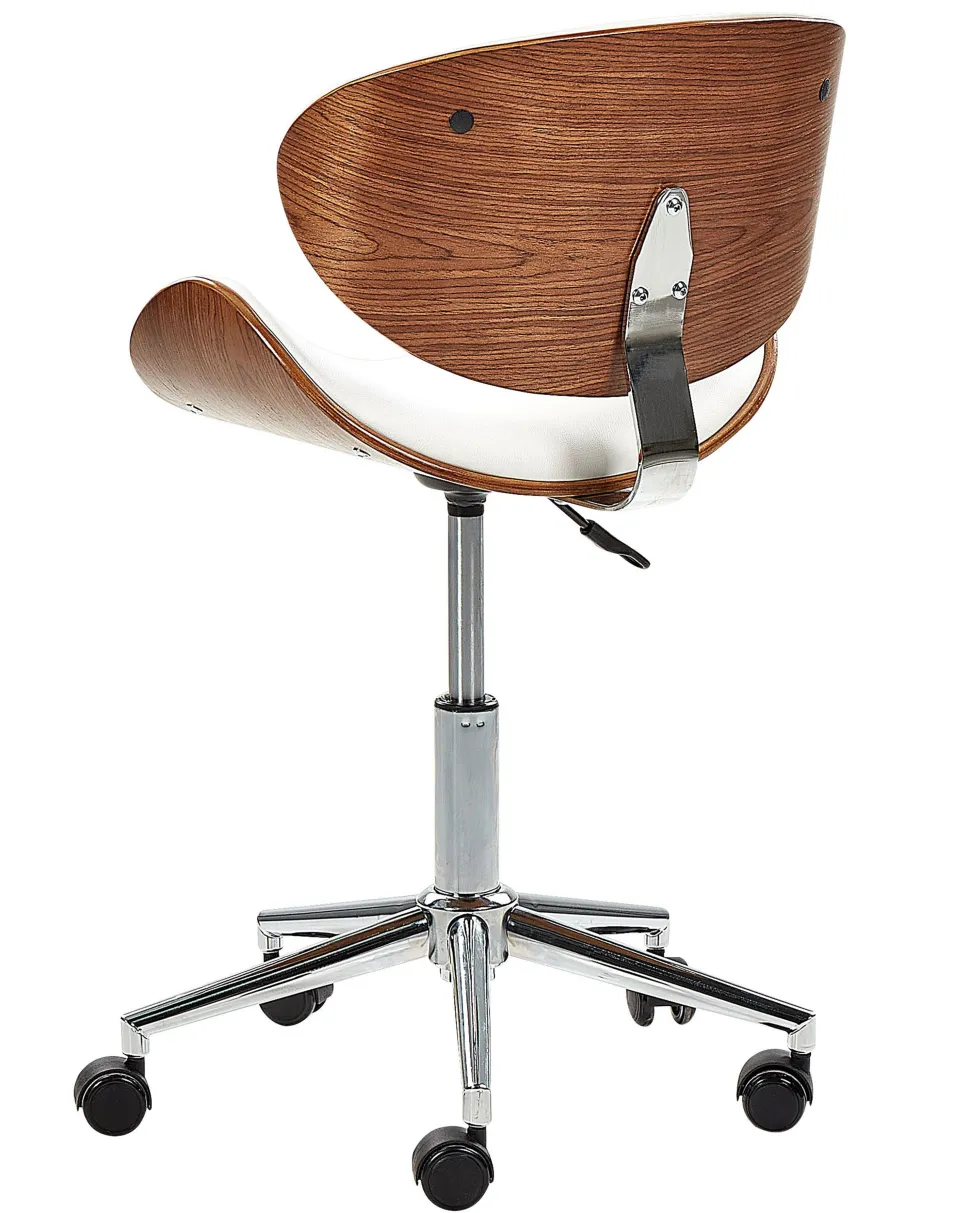 Cadeira De Escritorio Sem Bracos Branco Rotterdam