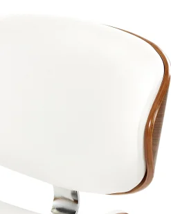 Cadeira De Escritorio Sem Bracos Branco Rotterdam