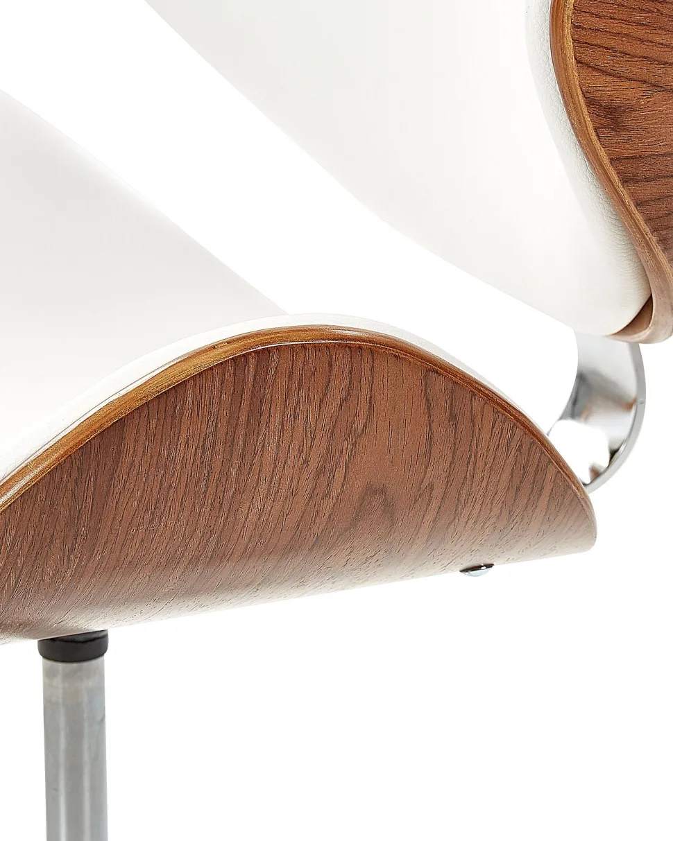 Cadeira De Escritorio Sem Bracos Branco Rotterdam