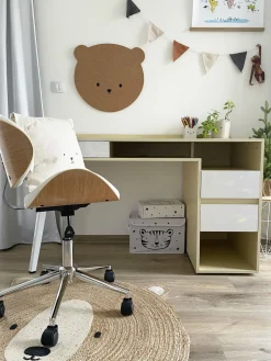 Cadeira De Escritorio Sem Bracos Branco Rotterdam