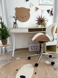 Cadeira De Escritorio Sem Bracos Branco Rotterdam