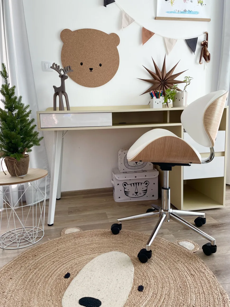 Cadeira De Escritorio Sem Bracos Branco Rotterdam