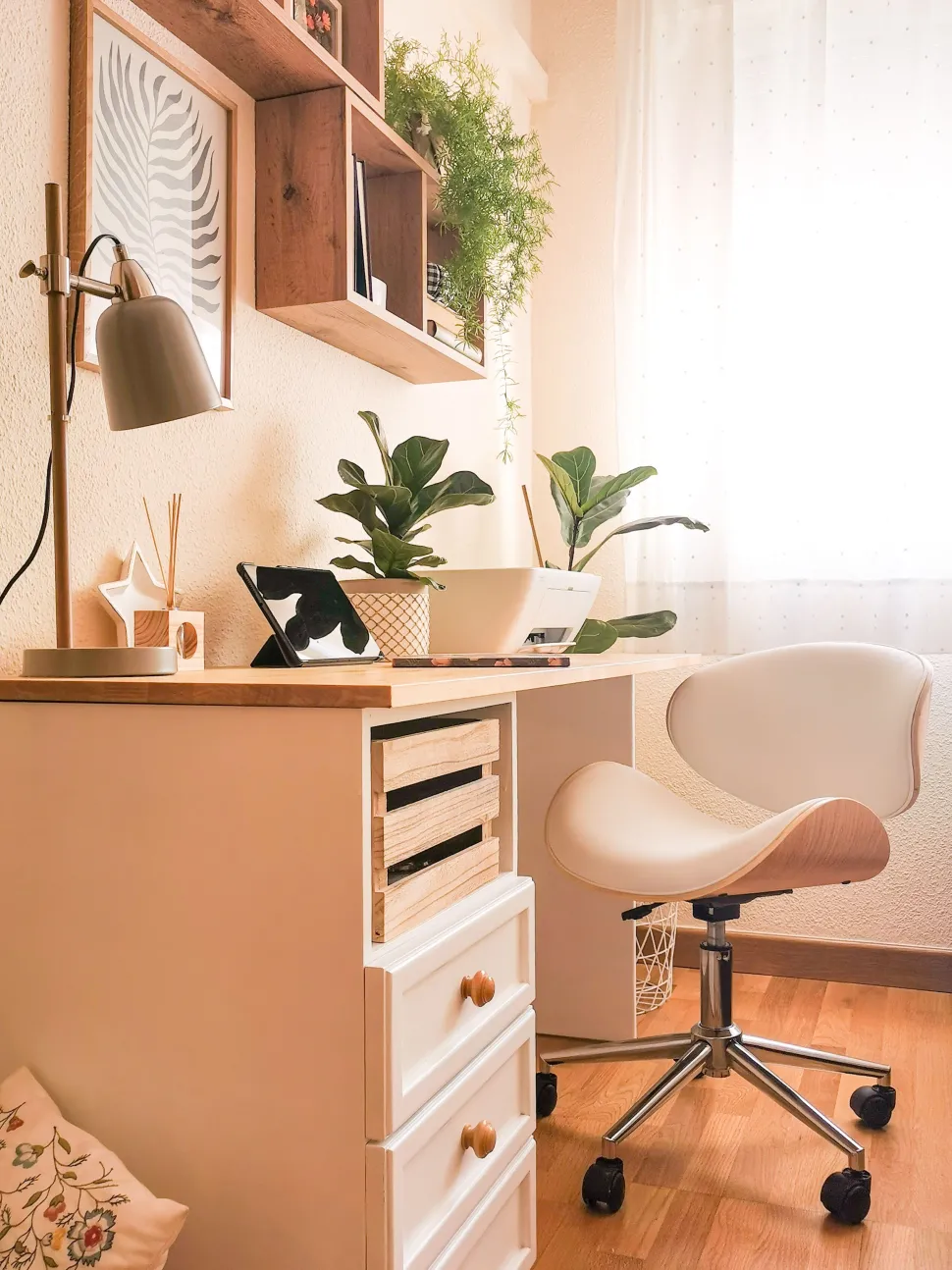 Cadeira De Escritorio Sem Bracos Branco Rotterdam