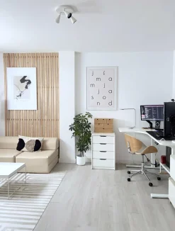 Cadeira De Escritorio Sem Bracos Branco Rotterdam