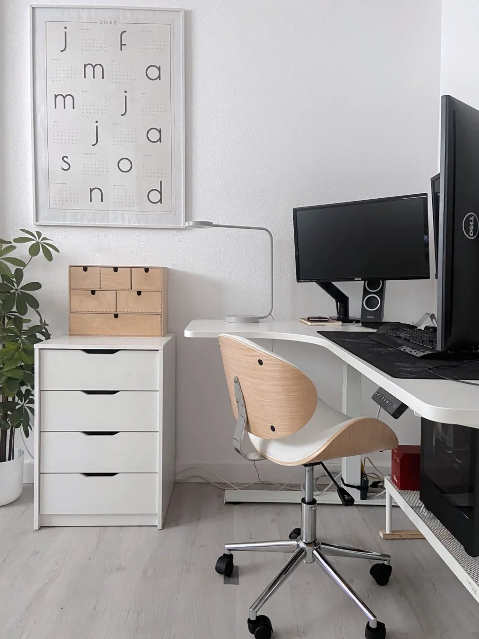 Cadeira De Escritorio Sem Bracos Branco Rotterdam