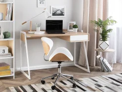 Cadeira De Escritorio Sem Bracos Branco Rotterdam