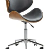Cadeira De Escritorio Sem Bracos Castanha E Preta Rotterdam