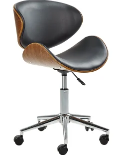 Cadeira De Escritorio Sem Bracos Castanha E Preta Rotterdam