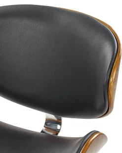 Cadeira De Escritorio Sem Bracos Castanha E Preta Rotterdam