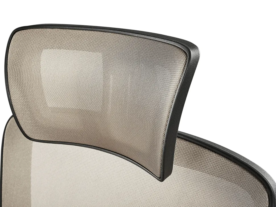 Cadeira De Escritorio Taupe E Preta Noble