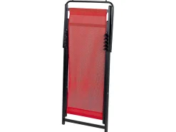 Cadeira De Jardim Dobravel Vermelha E Preta Locri Ii