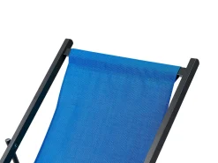 Cadeira De Jardim Dobravel Azul E Preta Locri Ii