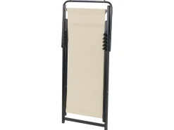 Cadeira De Jardim Dobravel Creme E Preta Locri Ii