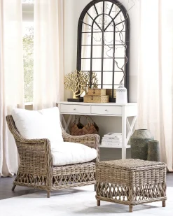 Cadeira De Jardim Em Rattan Natural Ribolla