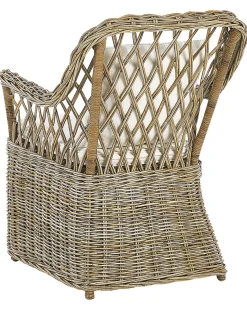 Cadeira De Jardim Em Rattan Cor Natural Maros