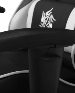 Cadeira Gaming Em Pele Sintetica Branca E Preta Victory