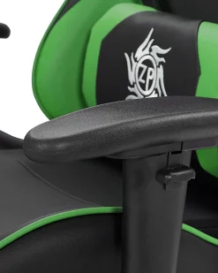 Cadeira Gaming Em Pele Sintetica Verde E Preta Victory