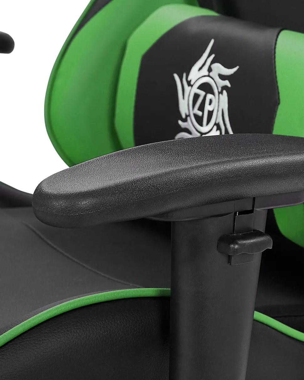 Cadeira Gaming Em Pele Sintetica Verde E Preta Victory