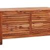 Caixa De Arrumação Para Jardim Em Madeira Castanha Escura 130 X 64 Cm Riviera