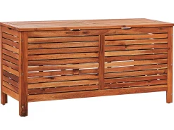 Caixa De Arrumação Para Jardim Em Madeira Castanha Escura 130 X 64 Cm Riviera