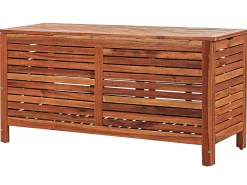 Caixa De Arrumação Para Jardim Em Madeira Castanha Escura 130 X 64 Cm Riviera