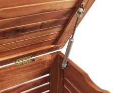 Caixa De Arrumação Para Jardim Em Madeira Castanha Escura 130 X 64 Cm Riviera