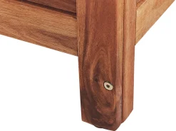 Caixa De Arrumação Para Jardim Em Madeira Castanha Escura 130 X 64 Cm Riviera