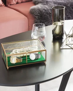 Caixa De Joias Dourada Saintes