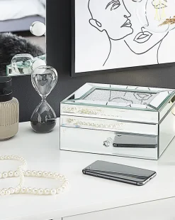 Caixa De Joias Prateada Kofi