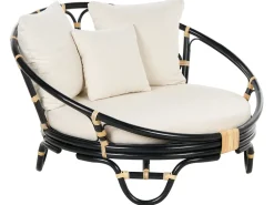 Cama De Jardim Em Rattan Preto Rossano