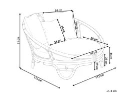 Cama De Jardim Em Rattan Preto Rossano