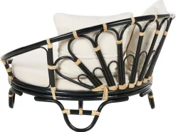 Cama De Jardim Em Rattan Preto Rossano