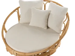 Cama De Jardim Em Rattan Natural Rossano