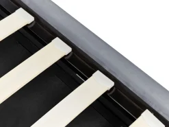 Cama De Solteiro Com Arrumação Em Veludo Cinzento 90 X 200 Cm Metz