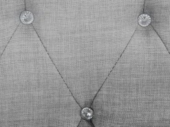 Cama De Solteiro Com Arrumação Em Veludo Cinzento Claro 90 X 200 Cm Metz