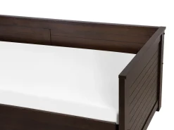 Cama Dupla Com Arrumação Em Madeira Castanha Escura 90/180 X 200 Cm Cahors