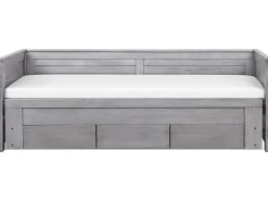 Cama Dupla Com Arrumação Em Madeira Cinzenta 90/180 X 200 Cm Cahors