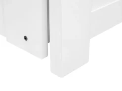 Cama Dupla Com Arrumação Em Madeira Branca 90/180 X 200 Cm Cahors