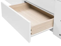 Cama Dupla Com Arrumação Em Madeira Branca 90/180 X 200 Cm Cahors