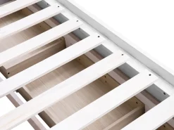 Cama Dupla Com Arrumação Em Madeira Branca 90/180 X 200 Cm Cahors