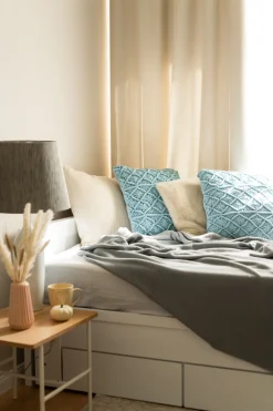 Cama Dupla Com Arrumação Em Madeira Branca 90/180 X 200 Cm Cahors