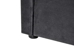 Cama Dupla Em Bombazine Cinzento Escuro 90 X 200 Cm Mimizan