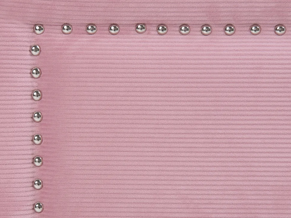 Cama Dupla Em Bombazine Rosa 90 X 200 Cm Mimizan