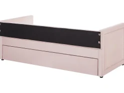 Cama Dupla Em Bombazine Rosa Salmao 90 X 200 Cm Mimizan