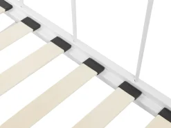 Cama Dupla Em Metal Branco 90/180 X 200 Cm Tulle