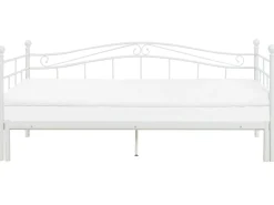 Cama Dupla Em Metal Branco 80/160 X 200 Cm Tulle