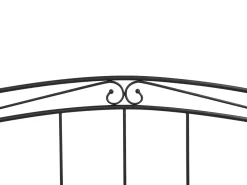 Cama Dupla Em Metal Preto 80/160 X 200 Cm Tulle