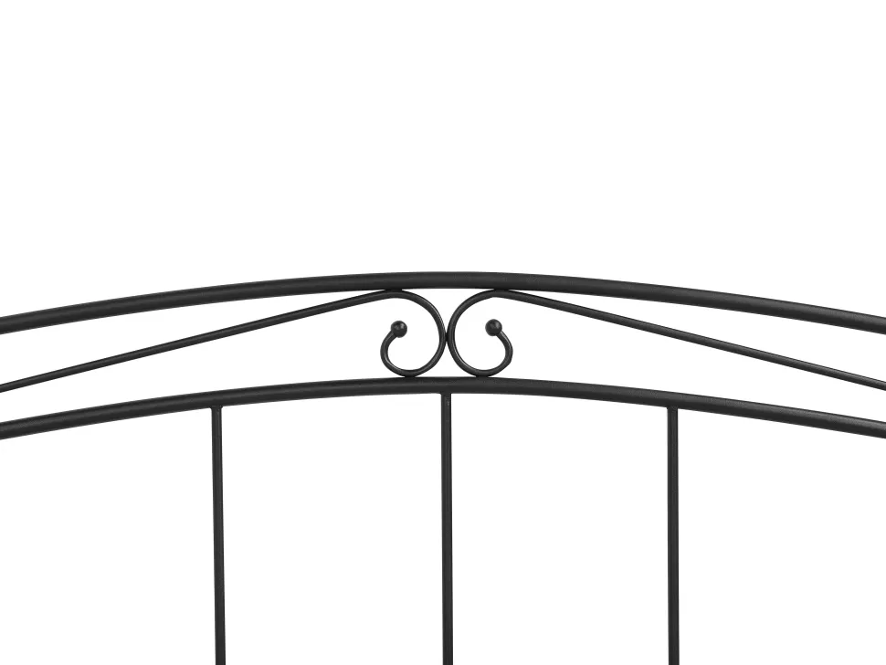 Cama Dupla Em Metal Preto 80/160 X 200 Cm Tulle