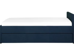 Cama Dupla Em Tecido Azul Marinho 80 X 200 Cm Marmande